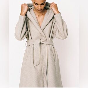 Women's Cream Belted Jacket